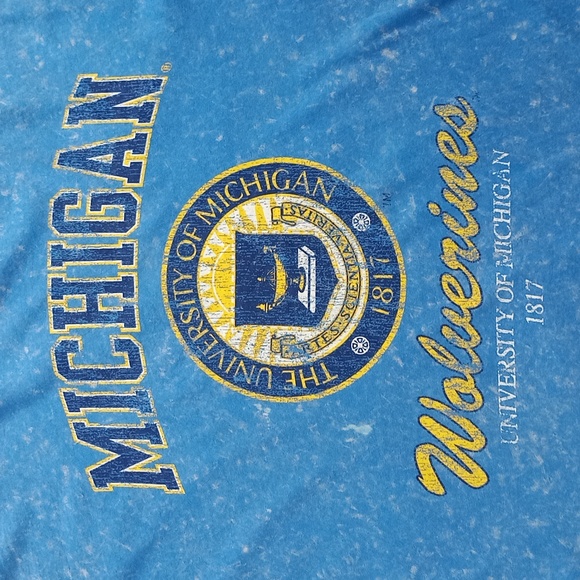 University Of Michigan Wolverines Tie Dye T-Shirt - Picture 3 of 4